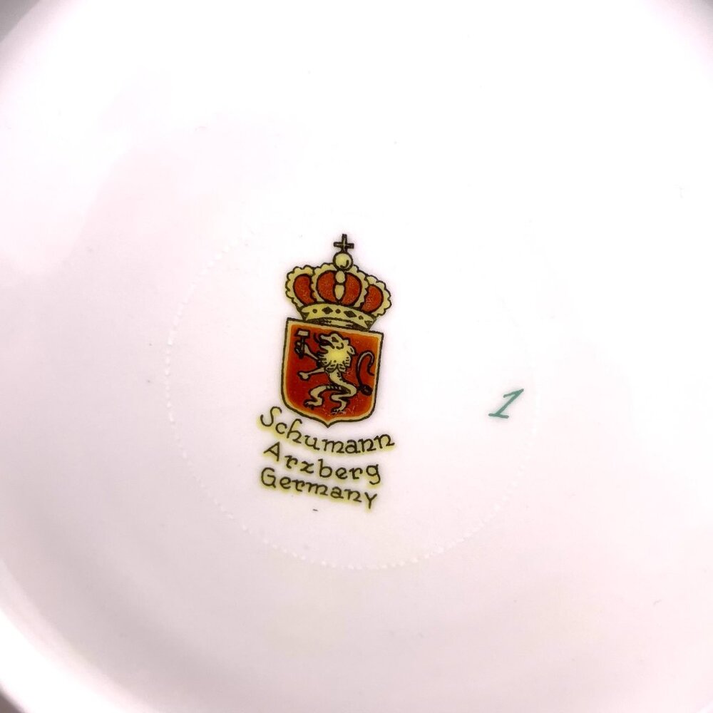 Set of 6 Schumann Arzberg Germany Pierced Porcelain Plates Harvest Fruit 7" - Picture 6 of 16